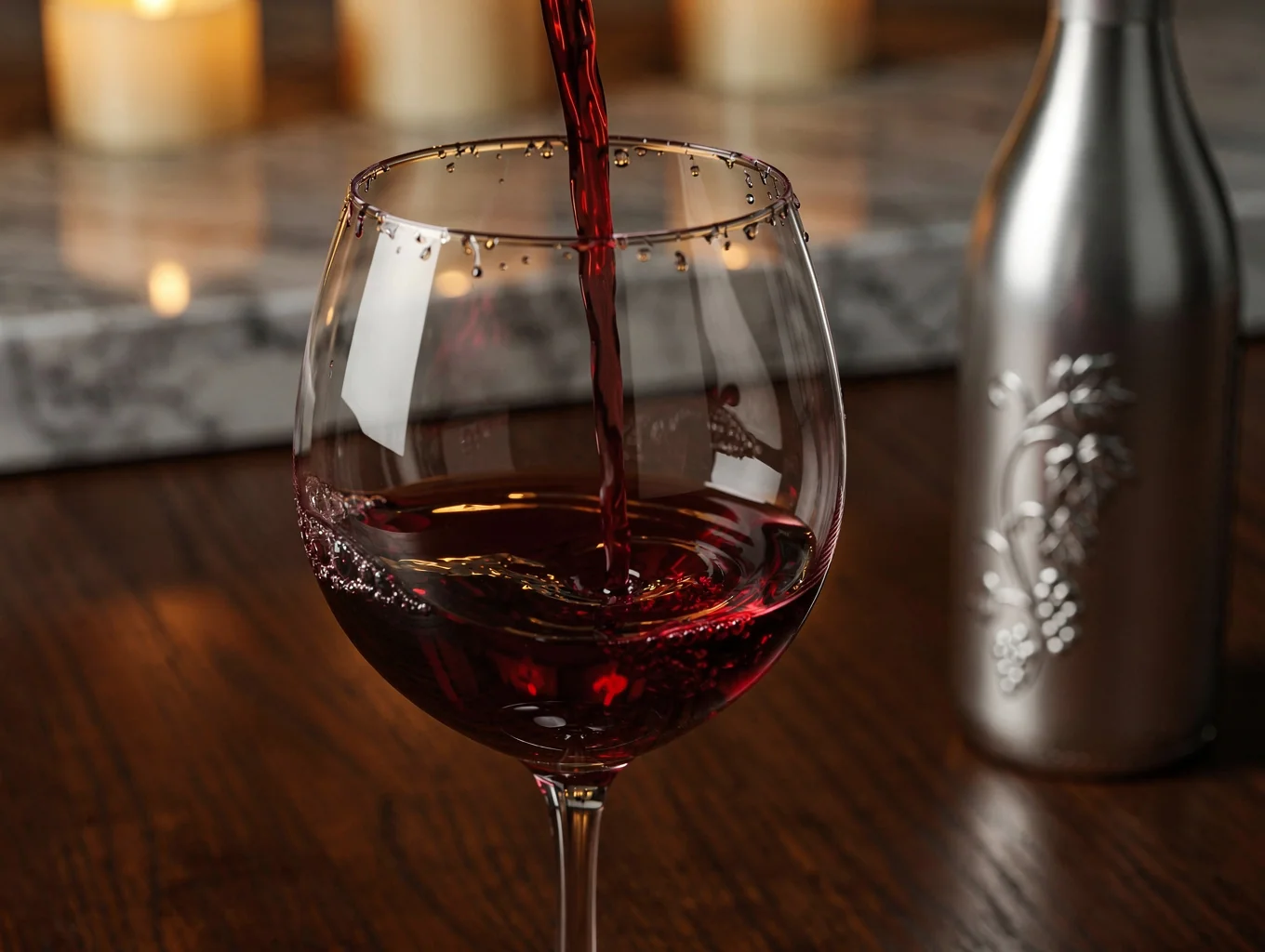 Glass of crisp white wine on a linen table