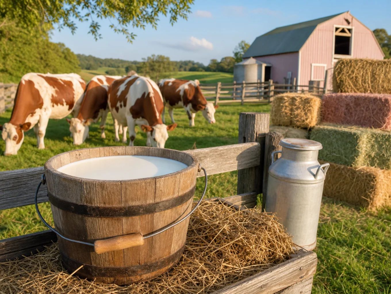 Lush open meadow with rotational grazing pastures at Oak Creek